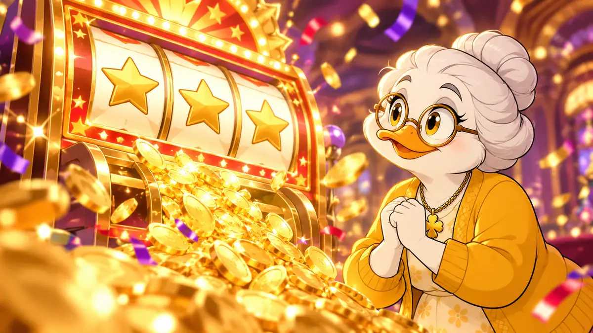 Jackpot Slots, illustrated by LuckyQuack