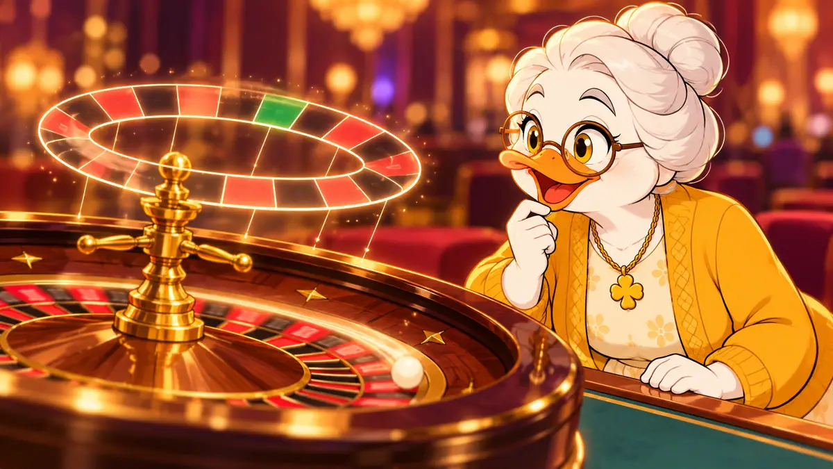 Roulette Odds Calculator, illustrated by LuckyQuack