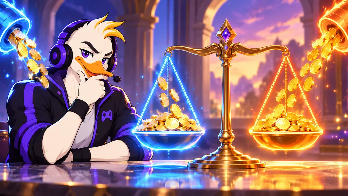 Esports Arbitrage Calculator, illustrated by LuckyQuack
