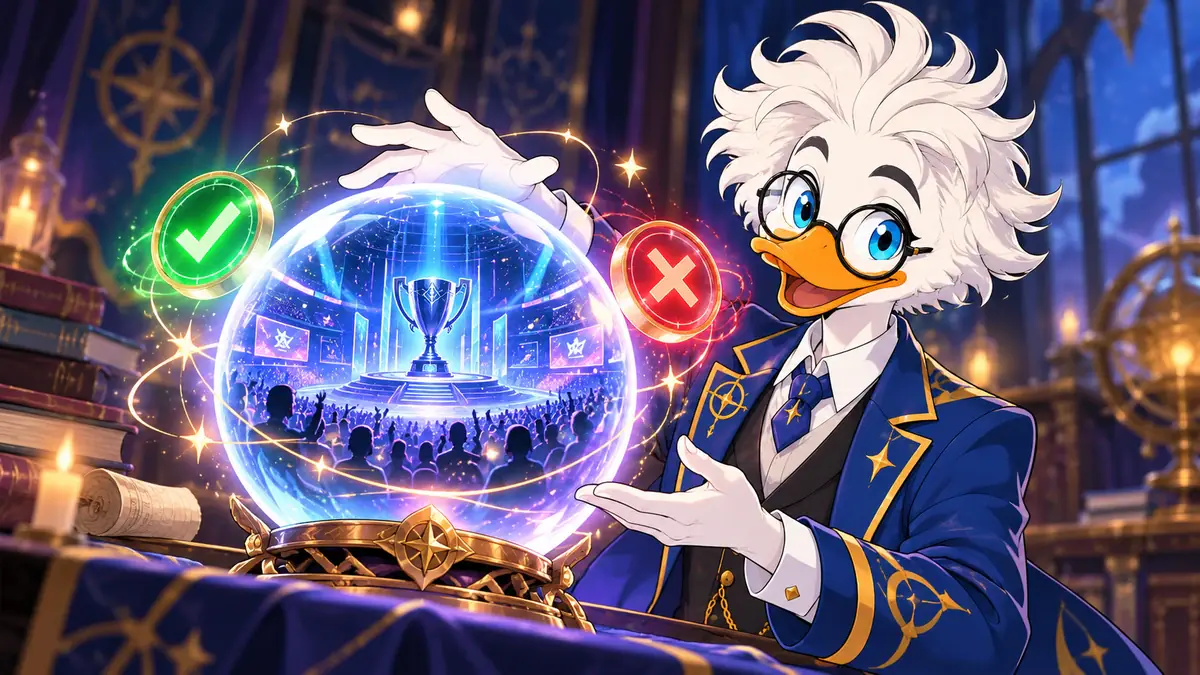 Esports Prediction Markets, illustrated by LuckyQuack