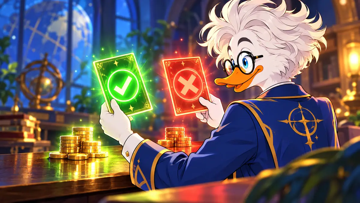Prediction Market Contract Calculator, illustrated by LuckyQuack