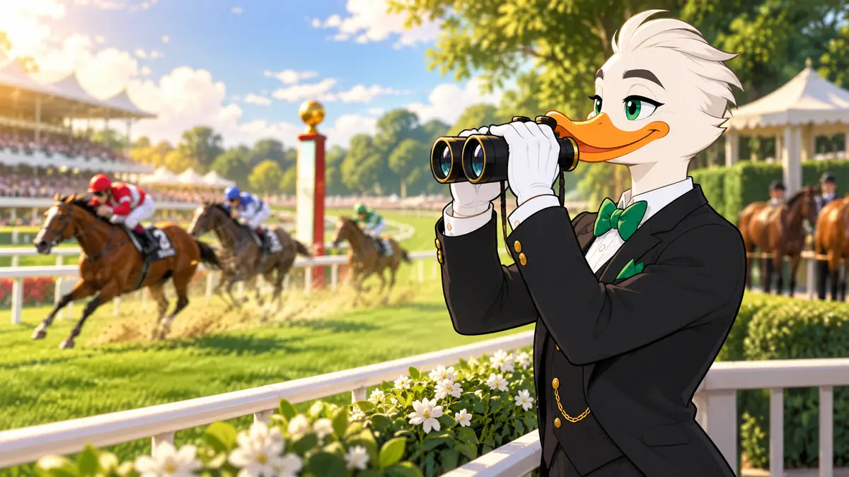 Horse Racing Betting, illustrated by LuckyQuack