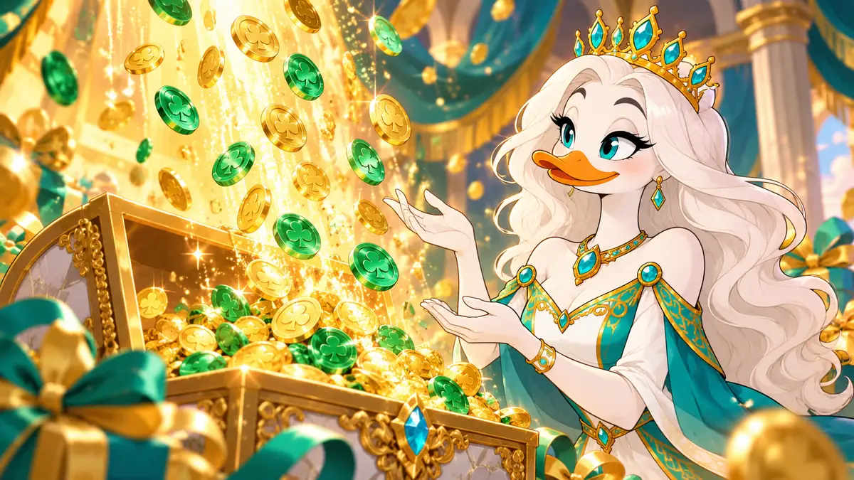 Free Sweeps Coins & No-Deposit Offers, illustrated by LuckyQuack